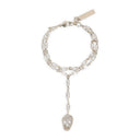 Alexander Mc Queen Pavè Skull Bracelet