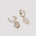 Alexander Mc Queen Pavè Skull Earrings