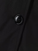 Cuello alto de parka arctic de lana con gorra doble negra