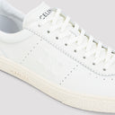 Celine Low Lace Up Sneakers With Triomphe