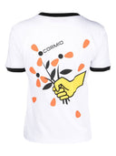 T-shirt imprimé de fleur en jersey Cormium