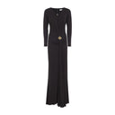 Elisabetta Franchi Jersey Brown Gown
