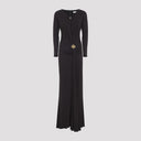 Elisabetta Franchi Jersey Brown Gown