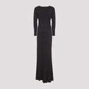 Elisabetta Franchi Jersey Brown Gown