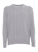 Kangra Cashmere Girocollo Trecce E Coste