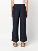 Parosh Parosh Straight Leg Cropped Trousers