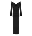 Elisabetta Franchi Red Carpet Black Dress