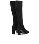 Ash Emmy Black Suede Heeled High Boot