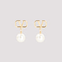 Valentino Garavani V Logo Signature Pearl Earrings