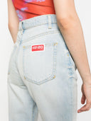 Kenzo Stone Blue Asagao Straight Fit