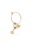 Aliita Earring Circle Martini Esmeralda