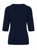 La Rose La Rose Maglia 3/4 Cashmere Blu Navy