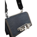 Alexander Mcqueen Jeweled Denim Bag