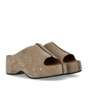 La signorina Olivia Carola Taupe Mule