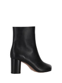 Niccolò Pasqualetti Obliqua Block Heel Booties Calfskin