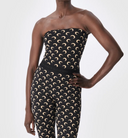 Marine Serre Moon Printed Jersey Sleeveless Tube Top