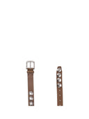 Golden Goose Belt Trinidad Washed Leather Studs