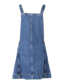 7 For All Mankind Robe Salopette Bleu Foncé Le Blue Avec Détails Menuisier