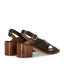 Guglielmo Rotta Glyde Chocolate Heeled Sandal