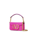 Valentino Garavani Valentino Garavani Small Locò Leather Top Handle Bag