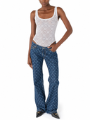 Marine Serre Recycled Mesh Flock Bodysuit