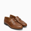 Ferragamo Leather Moccasin With Horsebit