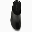 Ferragamo Black Leather Sabot