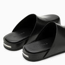 Ferragamo Black Leather Sabot