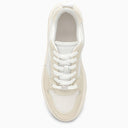 Ferragamo Low White Leather Trainer