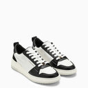 Ferragamo Low Black/White Leather Trainer