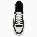 Ferragamo Low Black/White Leather Trainer