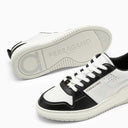 Ferragamo Low Black/White Leather Trainer