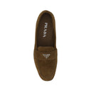 Prada Leather Logo Loafers