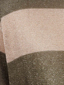 Kangra Cashmere Girocollo Rigato In Lurex Man.Corta