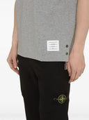 Thom Browne Ss Ringer T-Shirt aus mittelschwerem Jersey