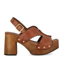Sandalo con tacco Miss Olivia Eva marrone