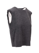 Anine Bing Moni Crop Tank Heather Charcoal