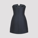Alberta Ferretti Tailoring Off Shoulder Dress