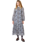Max Mara Weekend Oboli Blue Floral Shirt Dress