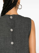 Prada Feather Detail Mini Dress