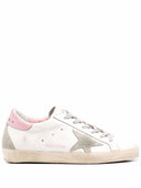 Golden Goose Super Star Leather Upper And Heel Suede Star And Spur Cream Sole