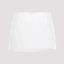 Miu Miu Linen And Cotton Mini Skirt