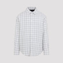 Off White Flannel Wool Overshirt Padded Coat