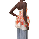 Zimmermann Silk and Linen Floral Top