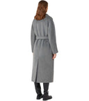 Max Mara Weekend-Mantel in Temperagrau mit Gürtel