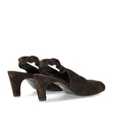 Elena Iachi Dark Brown Heeled Sandal