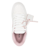 Off White Out Of Office Calf Leather White Pink