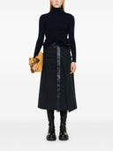 Parosh Leila Turtle Neck Ribbed Knit Jumper