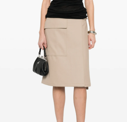 Courrèges Skirt Utility Buckle Cotton