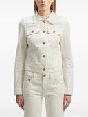 Palm Angels Spread Collar Cotton Denim Jacket